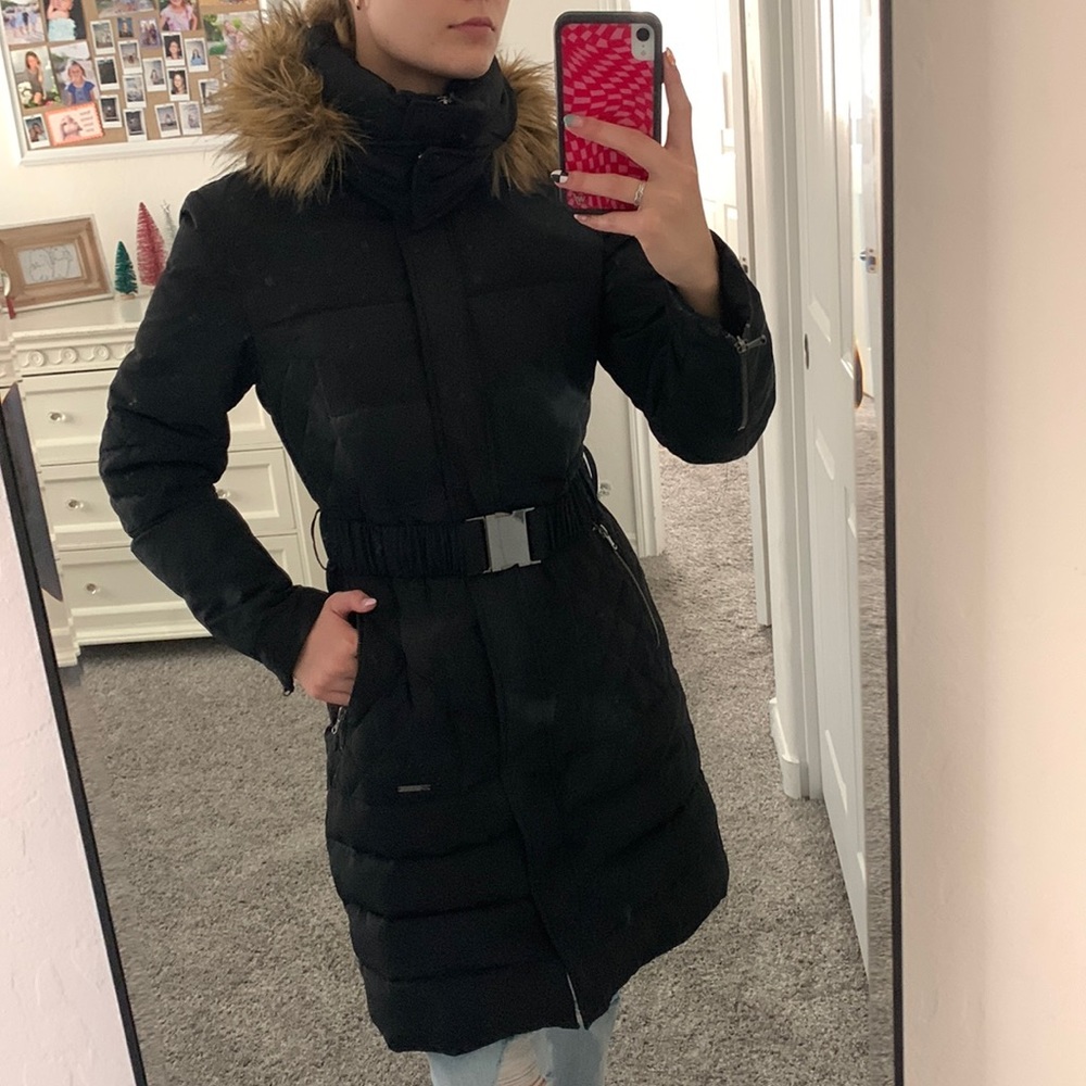 kenneth cole long winter coat in great condition!